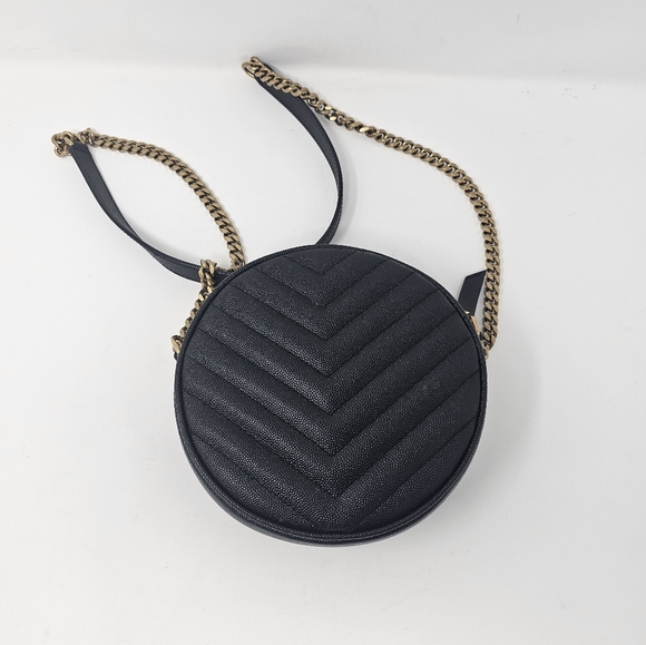 Yves Saint Laurent Paris Vinyle Round Camera Shoulder Bag - Picture 6 of 16